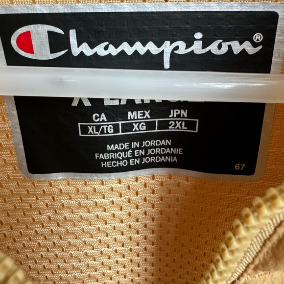 Champion Life Yellow Half Zip Manorak Color Firefly Sz XL - Picture 5 of 5